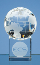 6cm Optic Globe on Clear Base
