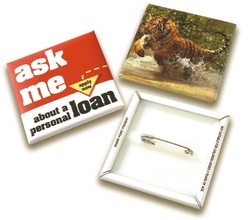 54mm Square Badge